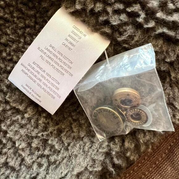 NWOT Pendleton Sherpa Lined Canvas Chore Coat | Brown Workwear Jacket | Medium - Picture 6 of 11